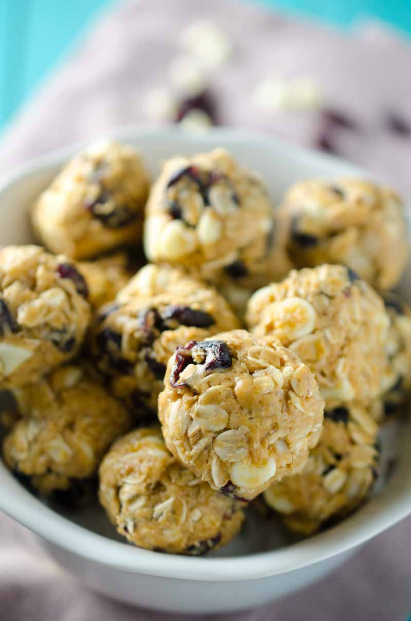 White Chocolate Cranberry Bites - Life's Ambrosia