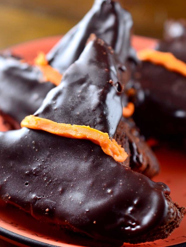 Witch Hat Caramel Brownies - Life's Ambrosia